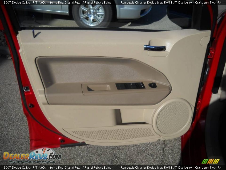 2007 Dodge Caliber R/T AWD Inferno Red Crystal Pearl / Pastel Pebble Beige Photo #6