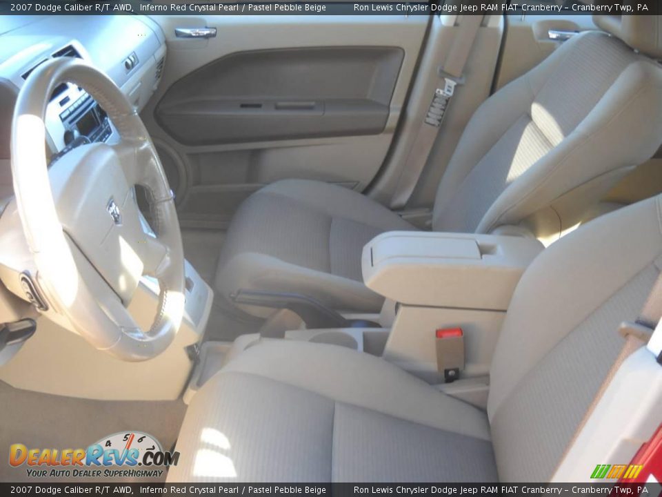 2007 Dodge Caliber R/T AWD Inferno Red Crystal Pearl / Pastel Pebble Beige Photo #8