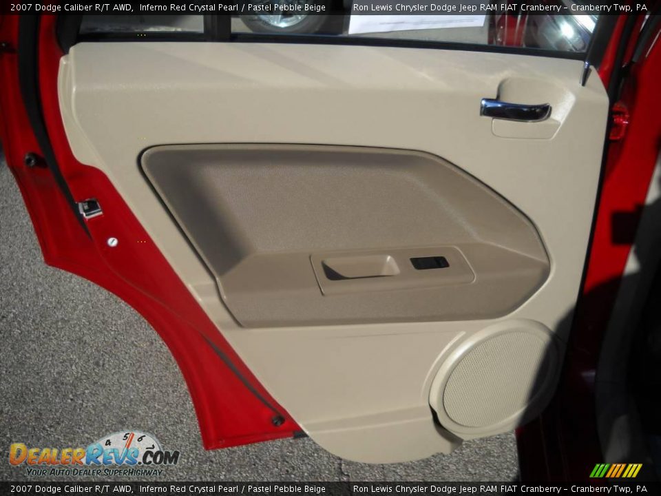 2007 Dodge Caliber R/T AWD Inferno Red Crystal Pearl / Pastel Pebble Beige Photo #10