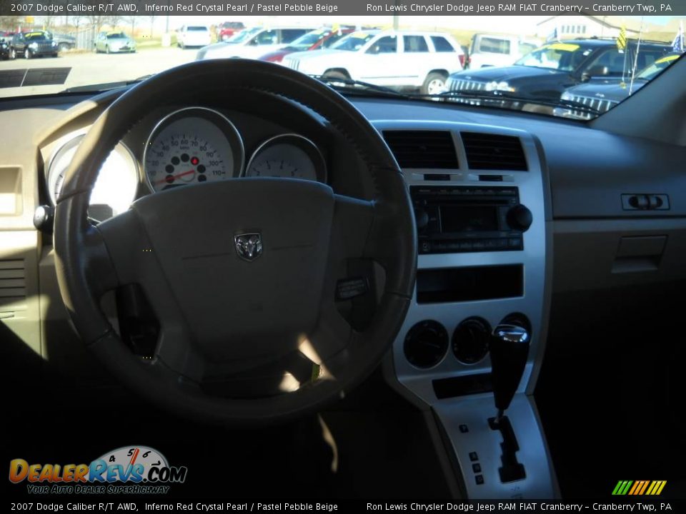 2007 Dodge Caliber R/T AWD Inferno Red Crystal Pearl / Pastel Pebble Beige Photo #11
