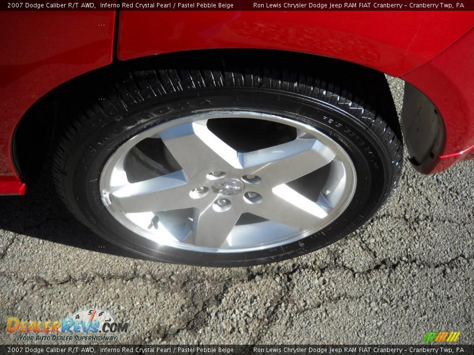 2007 Dodge Caliber R/T AWD Inferno Red Crystal Pearl / Pastel Pebble Beige Photo #13