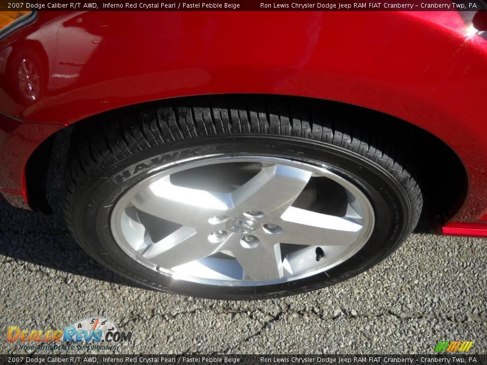 2007 Dodge Caliber R/T AWD Inferno Red Crystal Pearl / Pastel Pebble Beige Photo #16