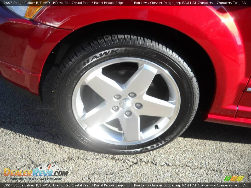 2007 Dodge Caliber R/T AWD Inferno Red Crystal Pearl / Pastel Pebble Beige Photo #17