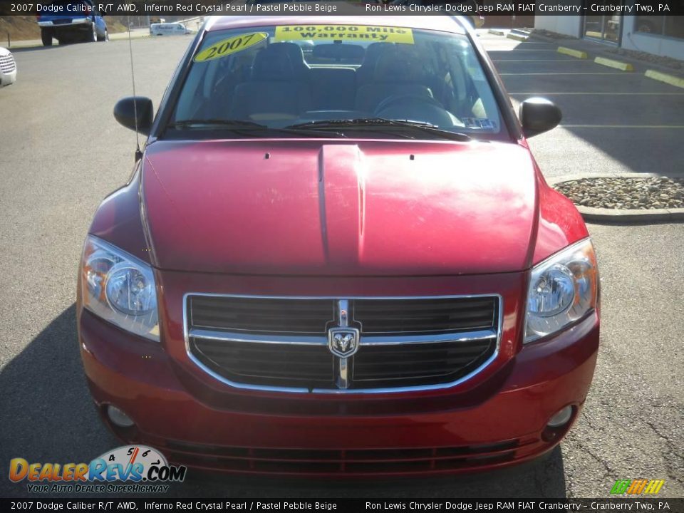 2007 Dodge Caliber R/T AWD Inferno Red Crystal Pearl / Pastel Pebble Beige Photo #19