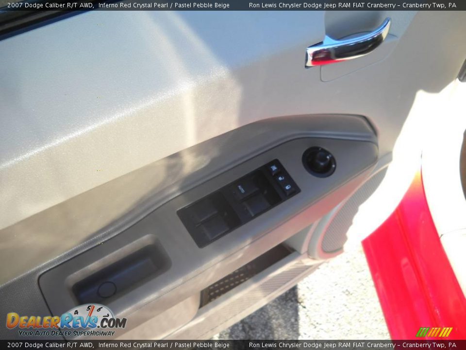 2007 Dodge Caliber R/T AWD Inferno Red Crystal Pearl / Pastel Pebble Beige Photo #21
