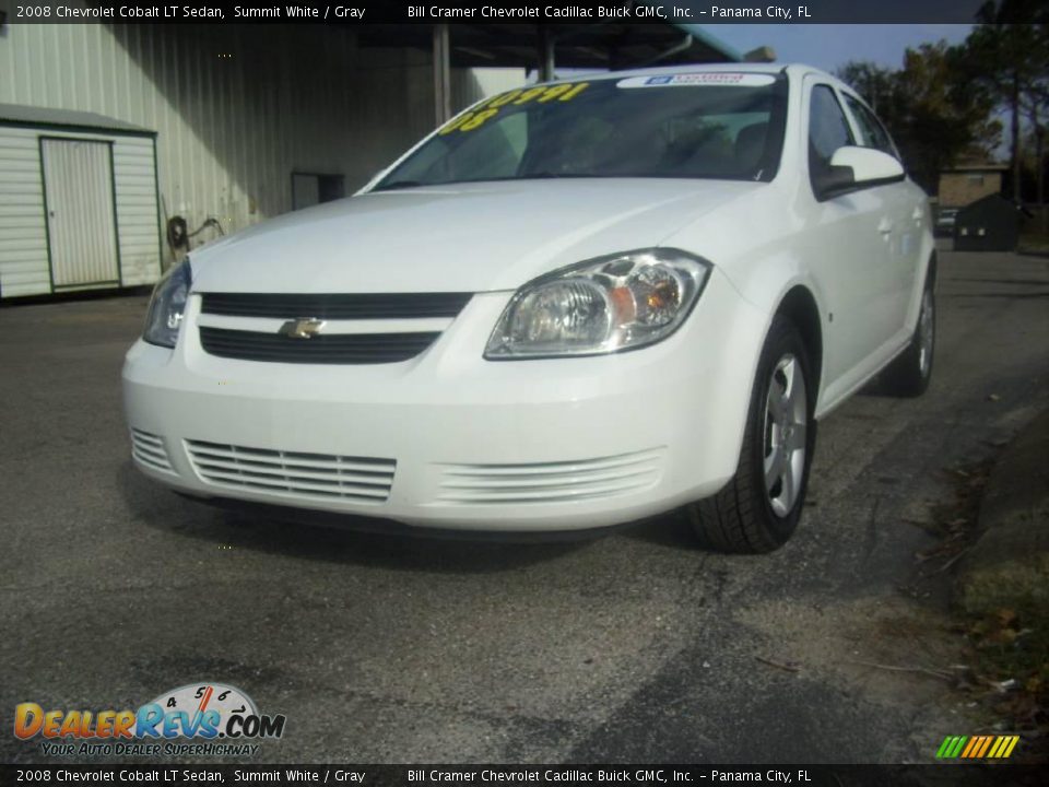 2008 Chevrolet Cobalt LT Sedan Summit White / Gray Photo #2