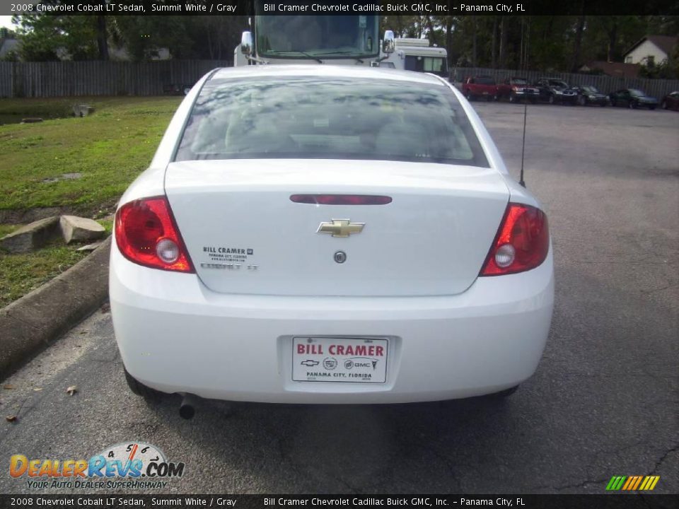 2008 Chevrolet Cobalt LT Sedan Summit White / Gray Photo #3