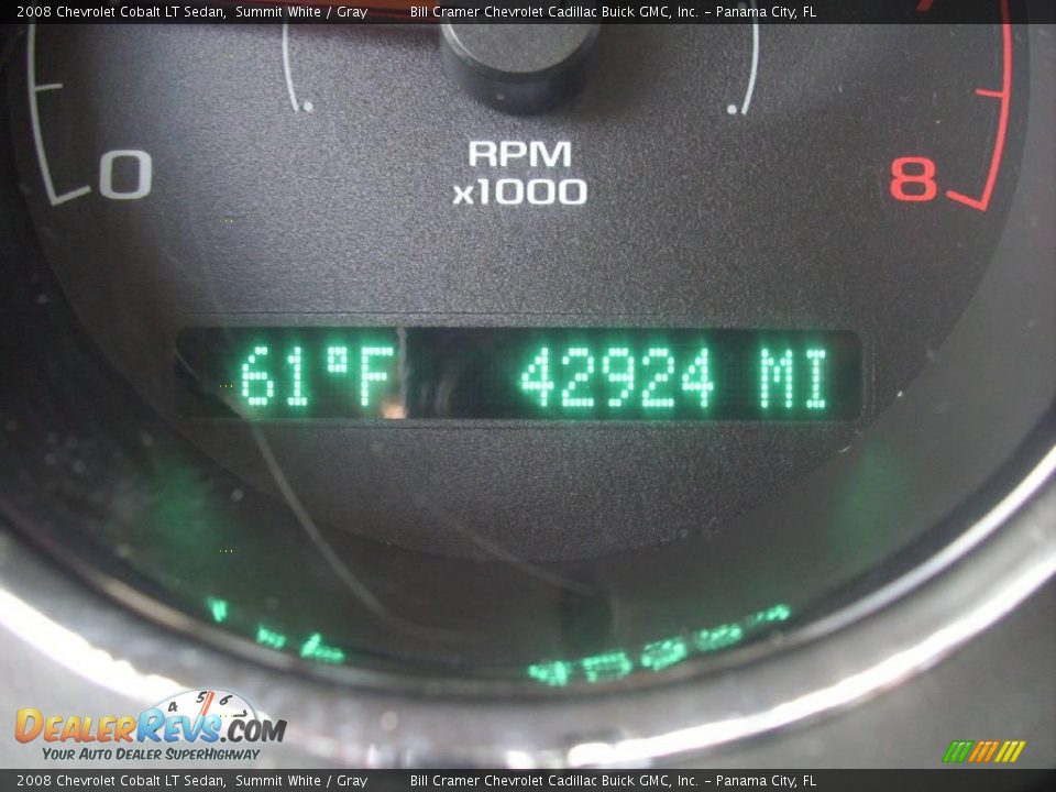 2008 Chevrolet Cobalt LT Sedan Summit White / Gray Photo #4