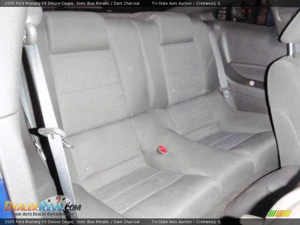 2005 Ford Mustang V6 Deluxe Coupe Sonic Blue Metallic / Dark Charcoal Photo #20