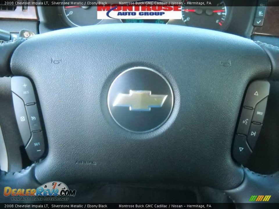 2008 Chevrolet Impala LT Silverstone Metallic / Ebony Black Photo #29