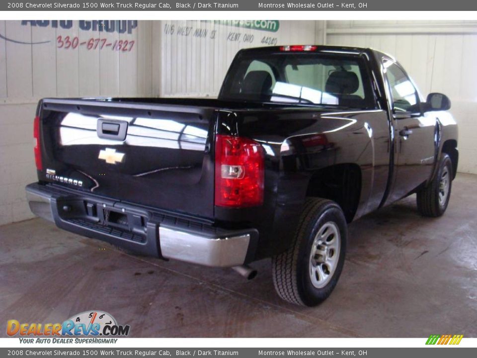 2008 Chevrolet Silverado 1500 Work Truck Regular Cab Black / Dark Titanium Photo #4