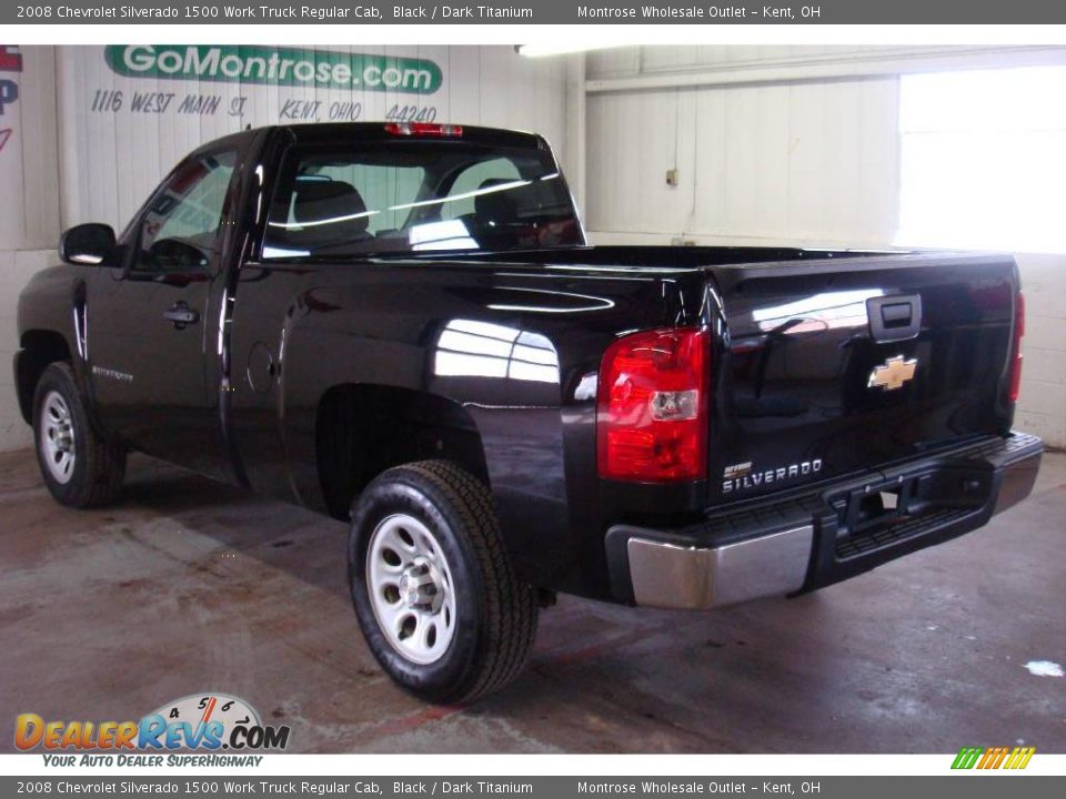2008 Chevrolet Silverado 1500 Work Truck Regular Cab Black / Dark Titanium Photo #5