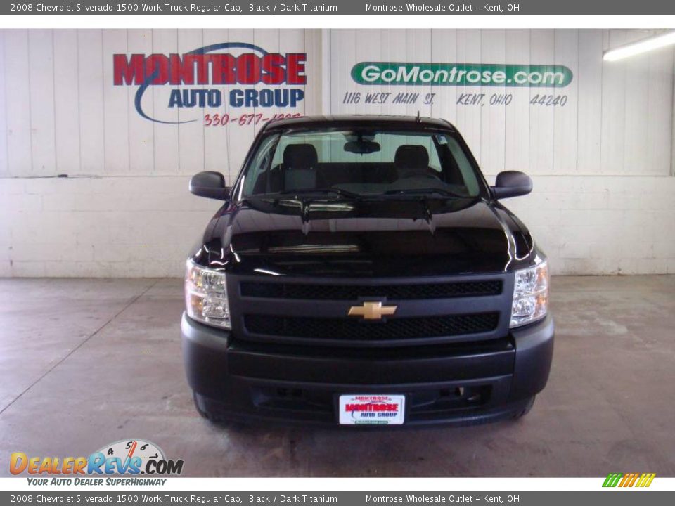 2008 Chevrolet Silverado 1500 Work Truck Regular Cab Black / Dark Titanium Photo #6