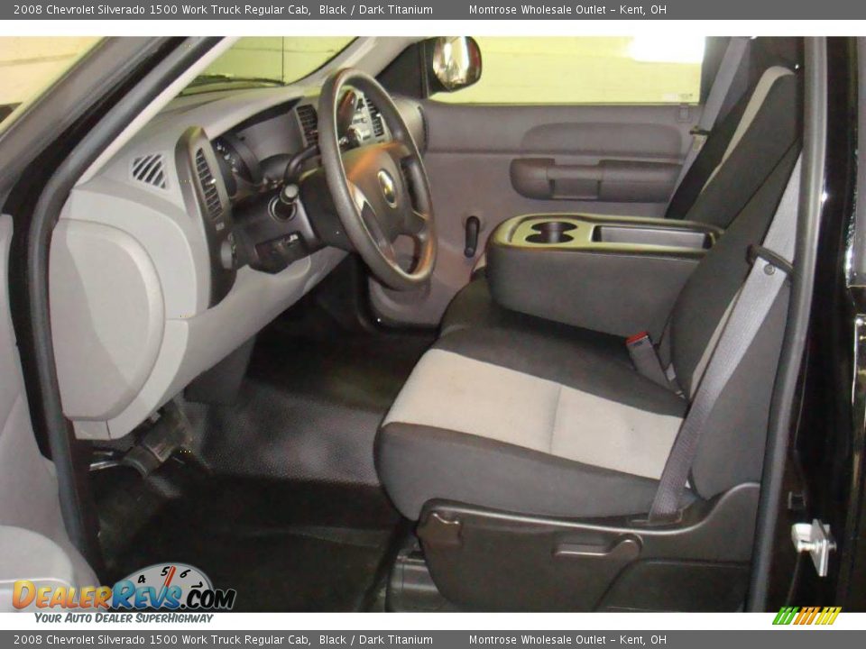 2008 Chevrolet Silverado 1500 Work Truck Regular Cab Black / Dark Titanium Photo #7