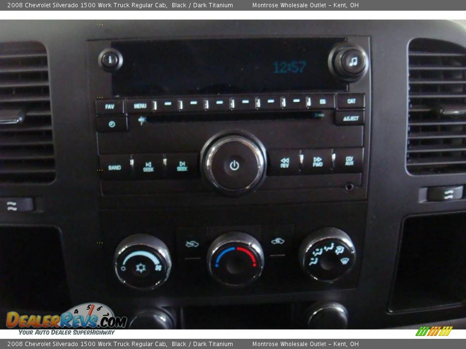 2008 Chevrolet Silverado 1500 Work Truck Regular Cab Black / Dark Titanium Photo #9