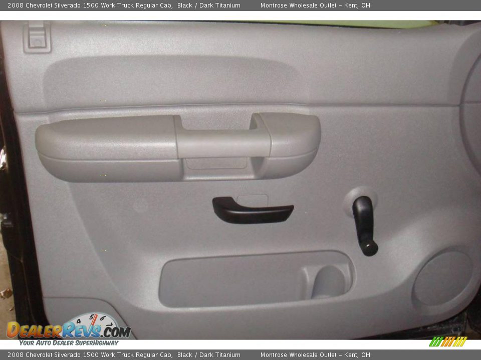 2008 Chevrolet Silverado 1500 Work Truck Regular Cab Black / Dark Titanium Photo #12