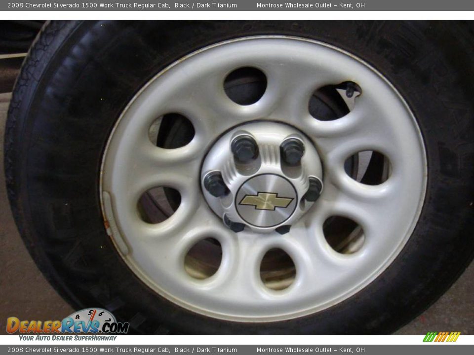2008 Chevrolet Silverado 1500 Work Truck Regular Cab Black / Dark Titanium Photo #15