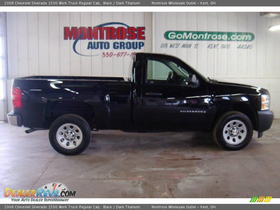 2008 Chevrolet Silverado 1500 Work Truck Regular Cab Black / Dark Titanium Photo #22