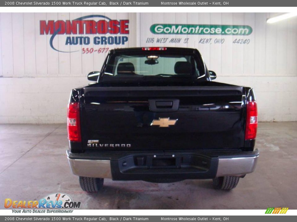 2008 Chevrolet Silverado 1500 Work Truck Regular Cab Black / Dark Titanium Photo #23