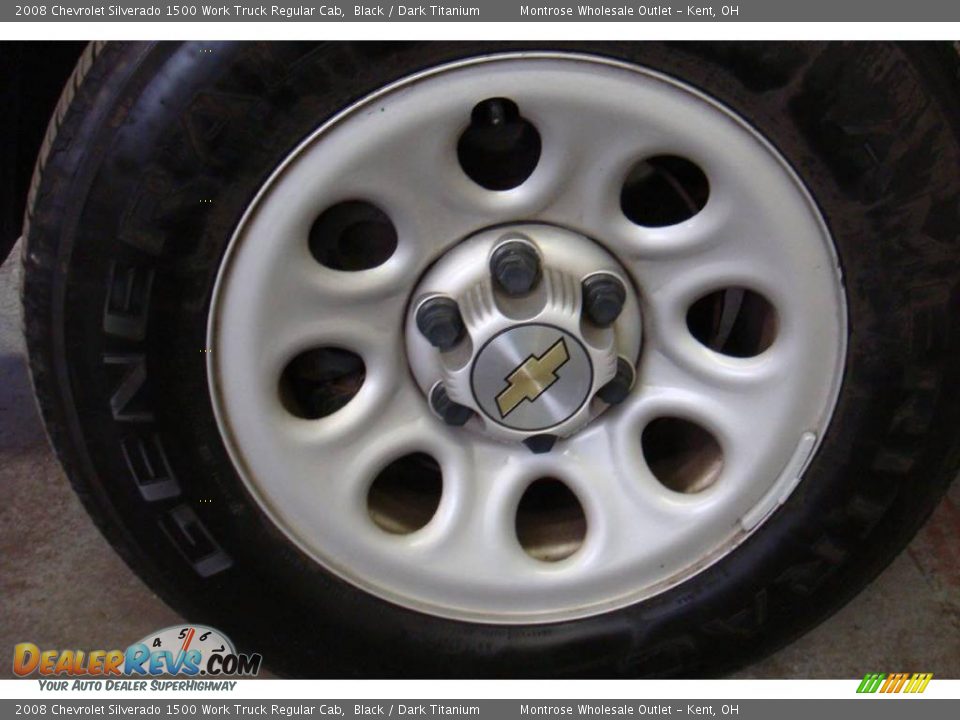 2008 Chevrolet Silverado 1500 Work Truck Regular Cab Black / Dark Titanium Photo #24