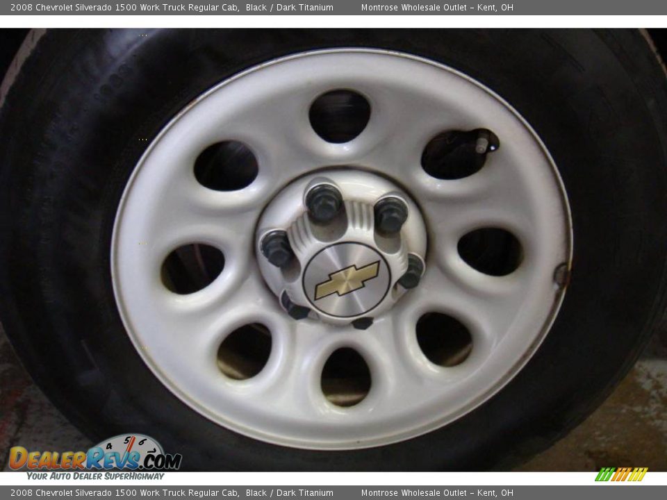 2008 Chevrolet Silverado 1500 Work Truck Regular Cab Black / Dark Titanium Photo #25