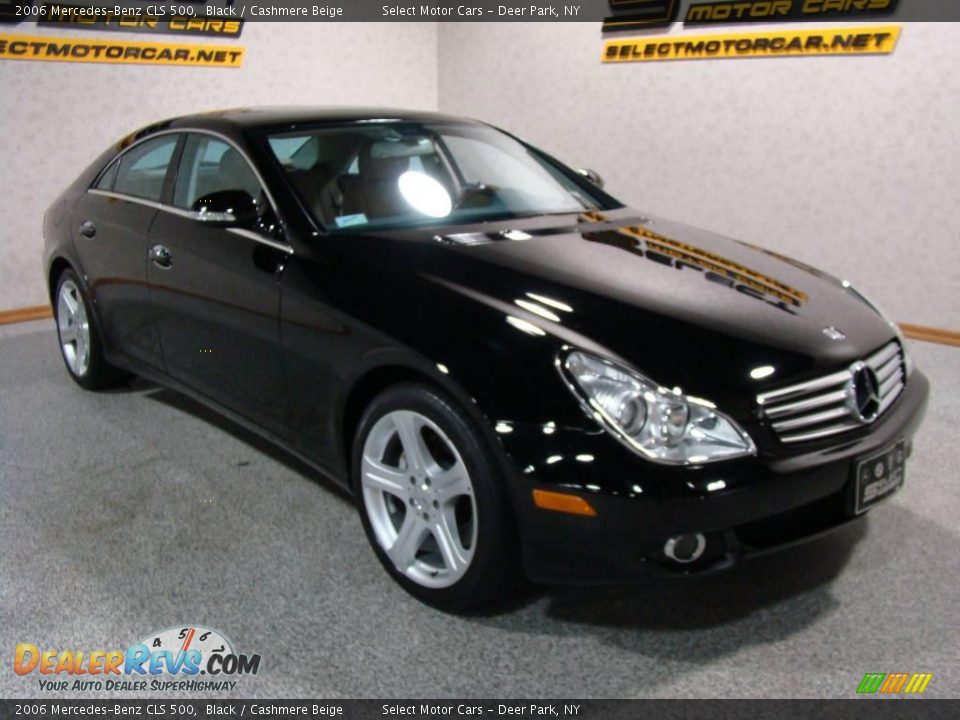 2006 Mercedes-Benz CLS 500 Black / Cashmere Beige Photo #3
