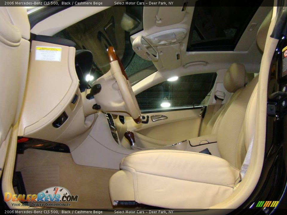 2006 Mercedes-Benz CLS 500 Black / Cashmere Beige Photo #8