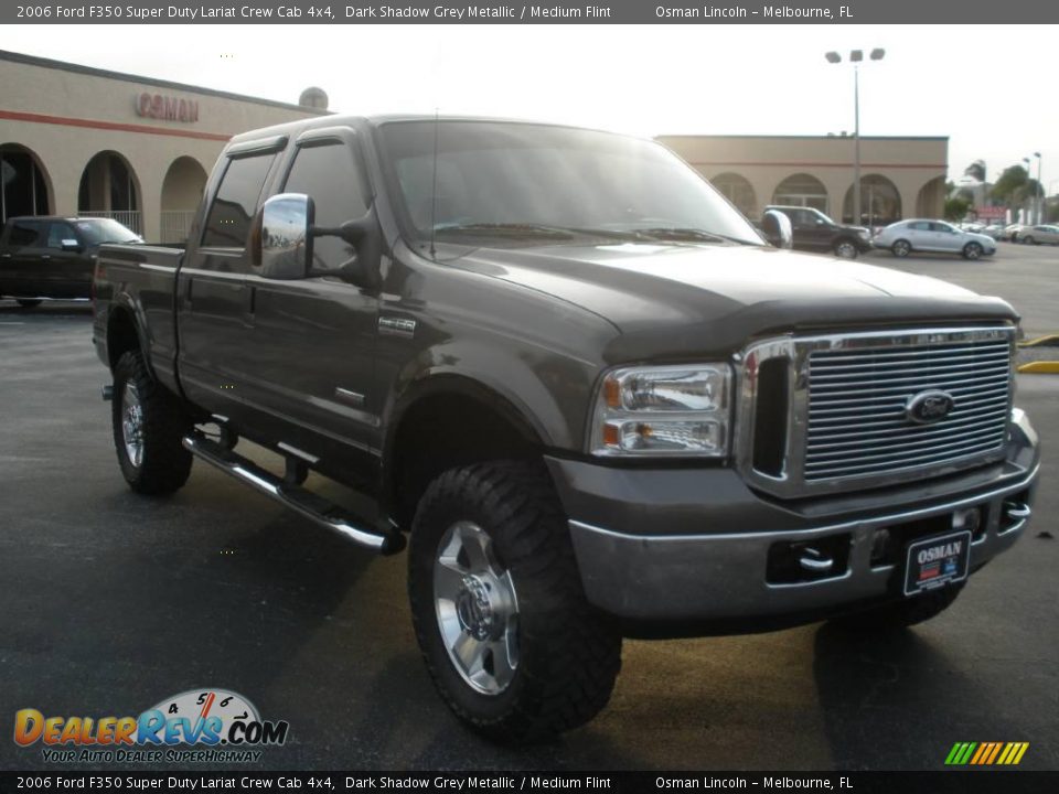 2006 Ford F350 Super Duty Lariat Crew Cab 4x4 Dark Shadow Grey Metallic / Medium Flint Photo #1