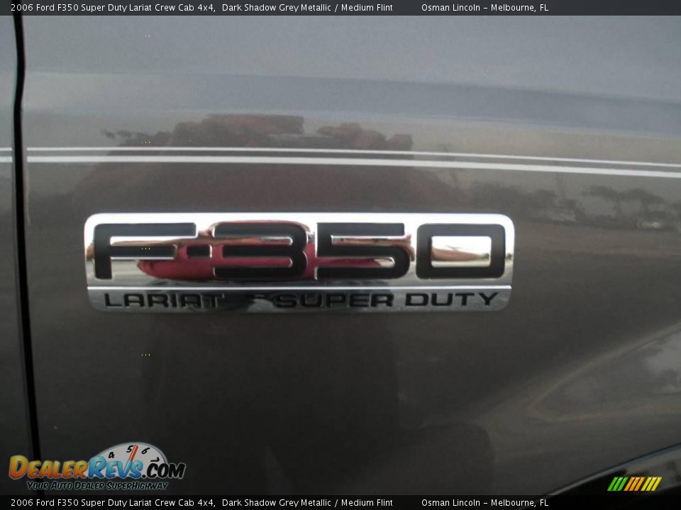 2006 Ford F350 Super Duty Lariat Crew Cab 4x4 Dark Shadow Grey Metallic / Medium Flint Photo #6
