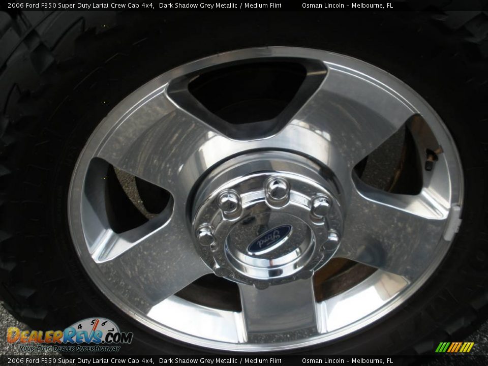 2006 Ford F350 Super Duty Lariat Crew Cab 4x4 Dark Shadow Grey Metallic / Medium Flint Photo #10
