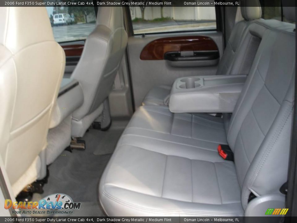2006 Ford F350 Super Duty Lariat Crew Cab 4x4 Dark Shadow Grey Metallic / Medium Flint Photo #14