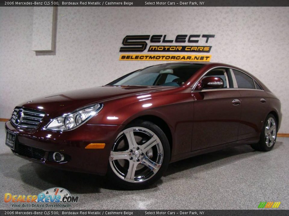 2006 Mercedes-Benz CLS 500 Bordeaux Red Metallic / Cashmere Beige Photo #1
