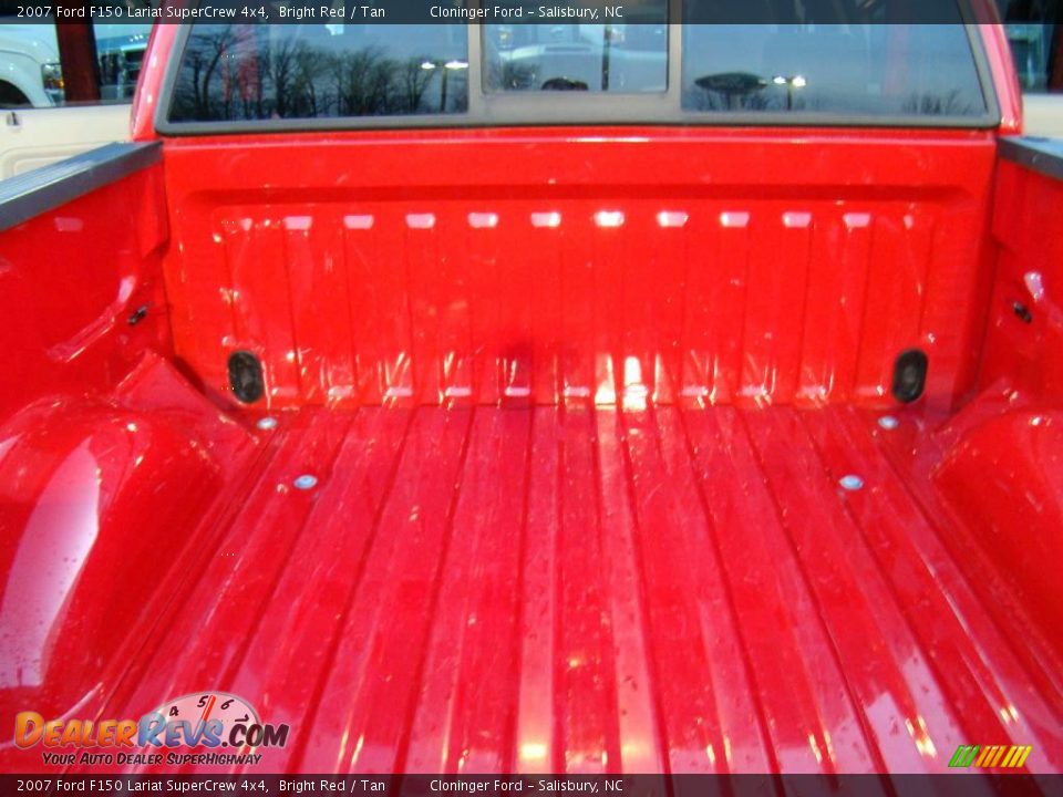 2007 Ford F150 Lariat SuperCrew 4x4 Bright Red / Tan Photo #11