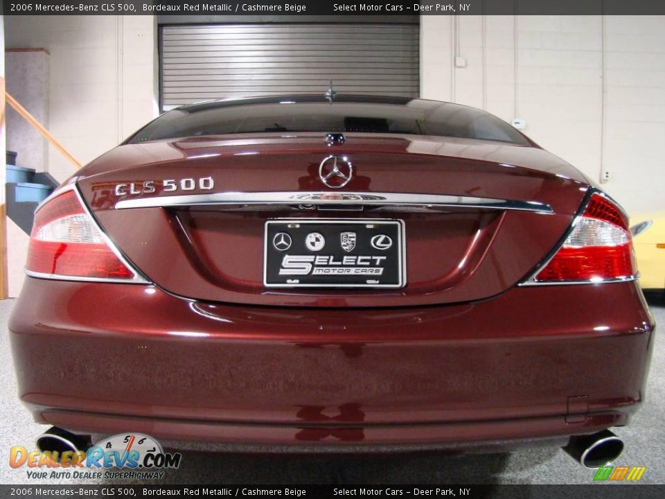 2006 Mercedes-Benz CLS 500 Bordeaux Red Metallic / Cashmere Beige Photo #5