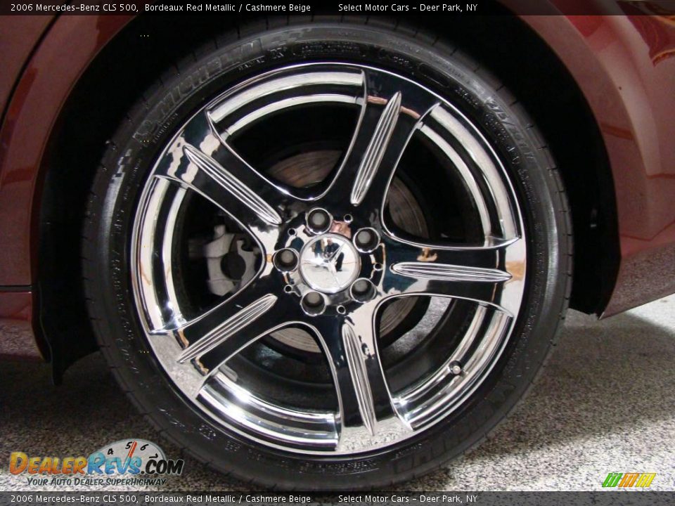 2006 Mercedes-Benz CLS 500 Bordeaux Red Metallic / Cashmere Beige Photo #6
