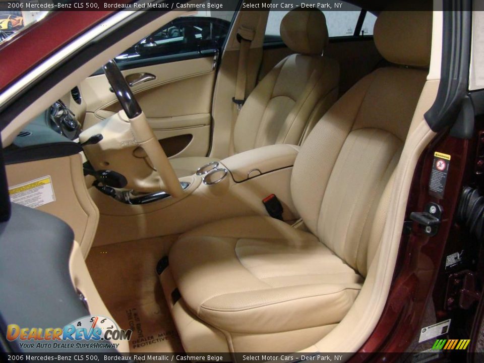 2006 Mercedes-Benz CLS 500 Bordeaux Red Metallic / Cashmere Beige Photo #7