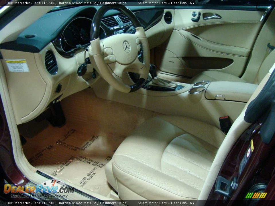 2006 Mercedes-Benz CLS 500 Bordeaux Red Metallic / Cashmere Beige Photo #9