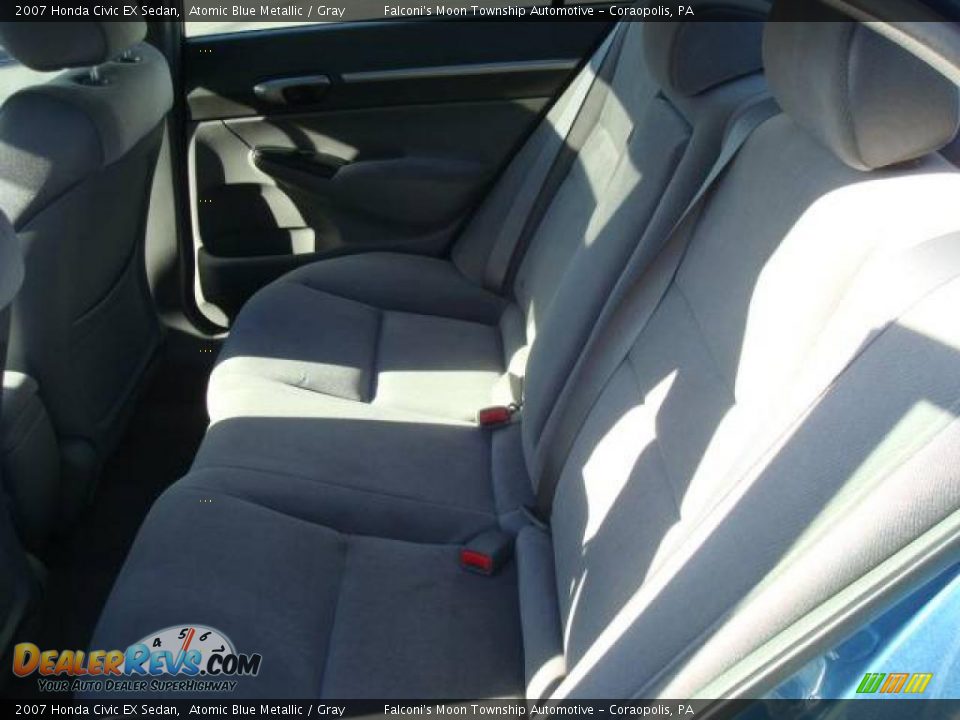 2007 Honda Civic EX Sedan Atomic Blue Metallic / Gray Photo #9