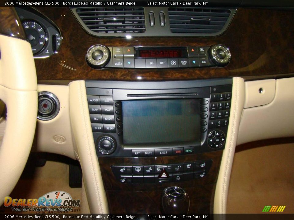 2006 Mercedes-Benz CLS 500 Bordeaux Red Metallic / Cashmere Beige Photo #10