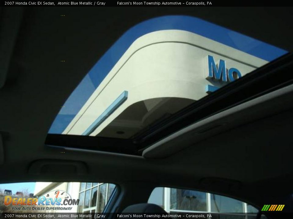 2007 Honda Civic EX Sedan Atomic Blue Metallic / Gray Photo #12