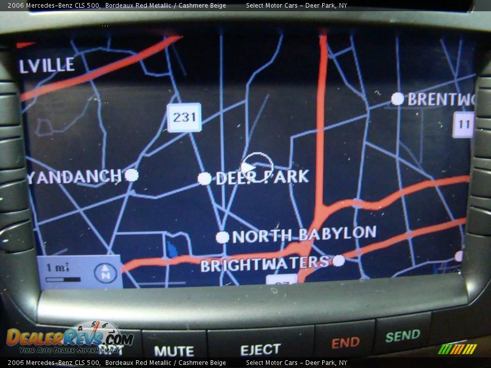 2006 Mercedes-Benz CLS 500 Bordeaux Red Metallic / Cashmere Beige Photo #11