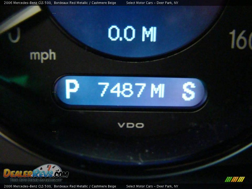 2006 Mercedes-Benz CLS 500 Bordeaux Red Metallic / Cashmere Beige Photo #14