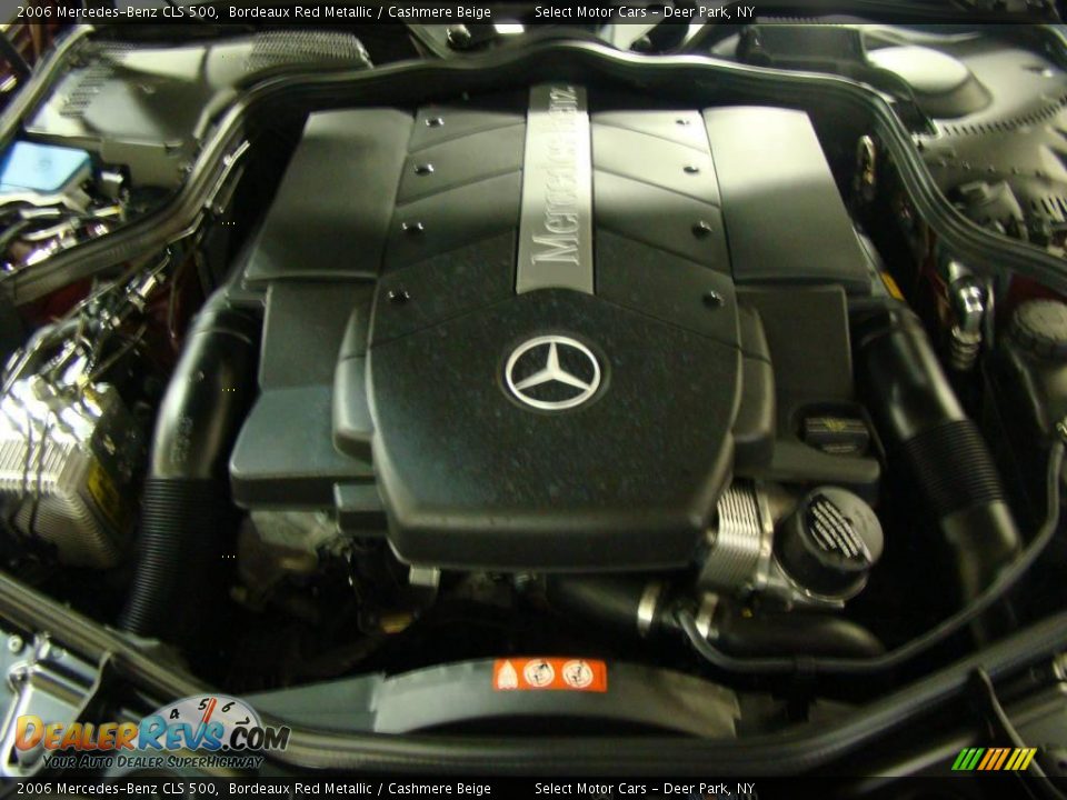 2006 Mercedes-Benz CLS 500 Bordeaux Red Metallic / Cashmere Beige Photo #15
