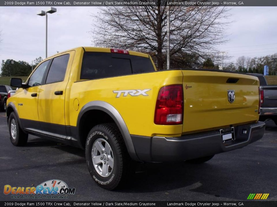 2009 Dodge Ram 1500 TRX Crew Cab Detonator Yellow / Dark Slate/Medium Graystone Photo #2