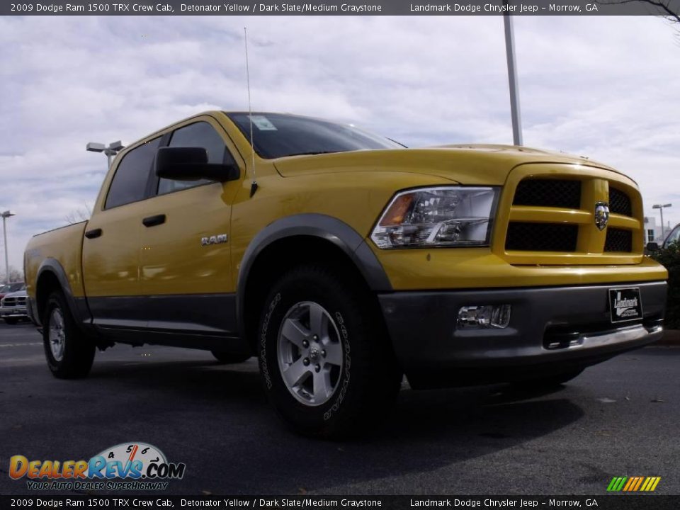 2009 Dodge Ram 1500 TRX Crew Cab Detonator Yellow / Dark Slate/Medium Graystone Photo #4