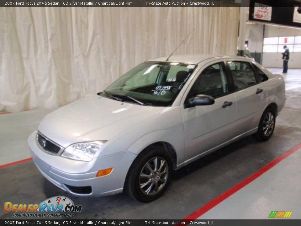 2007 Ford Focus ZX4 S Sedan CD Silver Metallic / Charcoal/Light Flint Photo #1