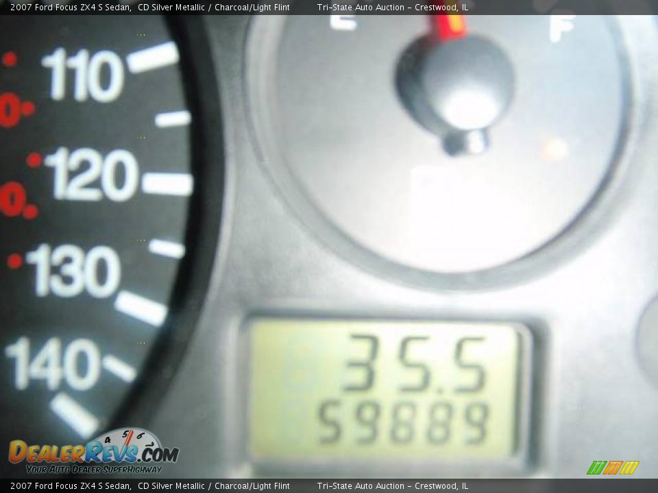 2007 Ford Focus ZX4 S Sedan CD Silver Metallic / Charcoal/Light Flint Photo #21