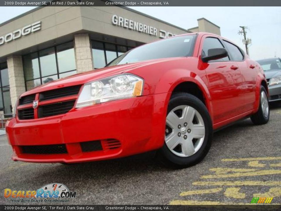2009 Dodge Avenger SE Tor Red / Dark Slate Gray Photo #1