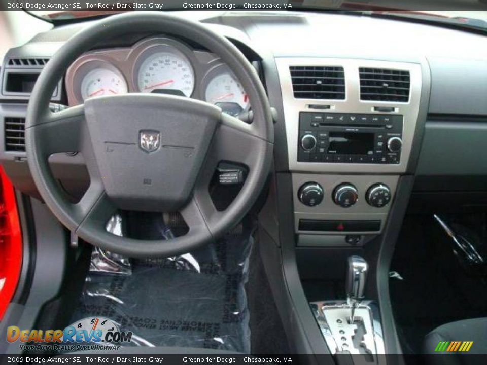 2009 Dodge Avenger SE Tor Red / Dark Slate Gray Photo #12