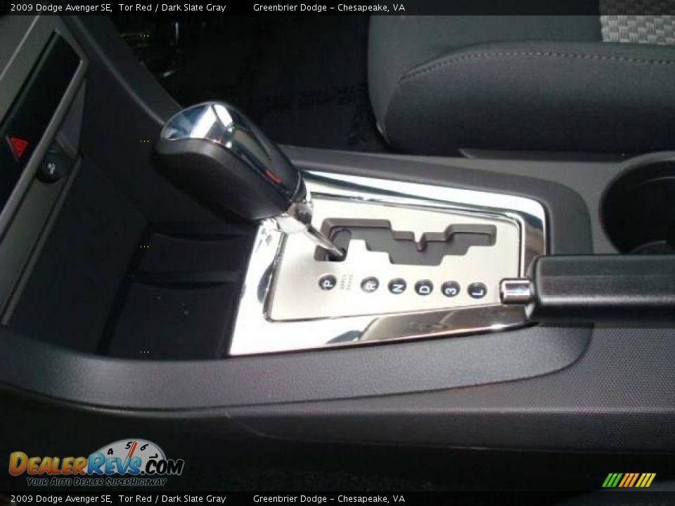 2009 Dodge Avenger SE Tor Red / Dark Slate Gray Photo #15